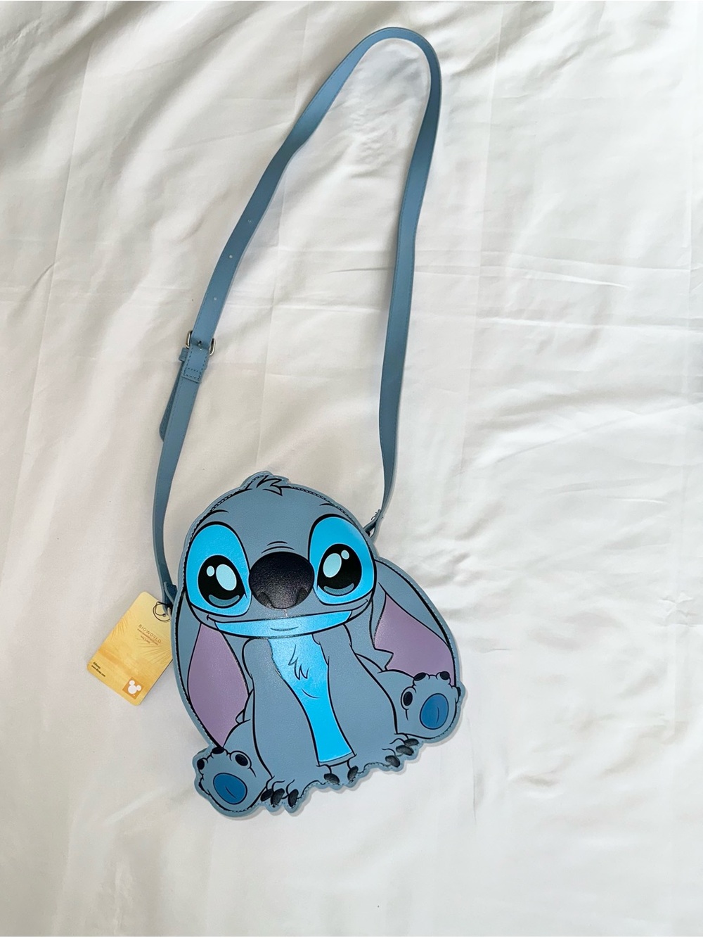 Disney Stitch Character Crossbody Bag NWT Bioworld Faux Leather Blue